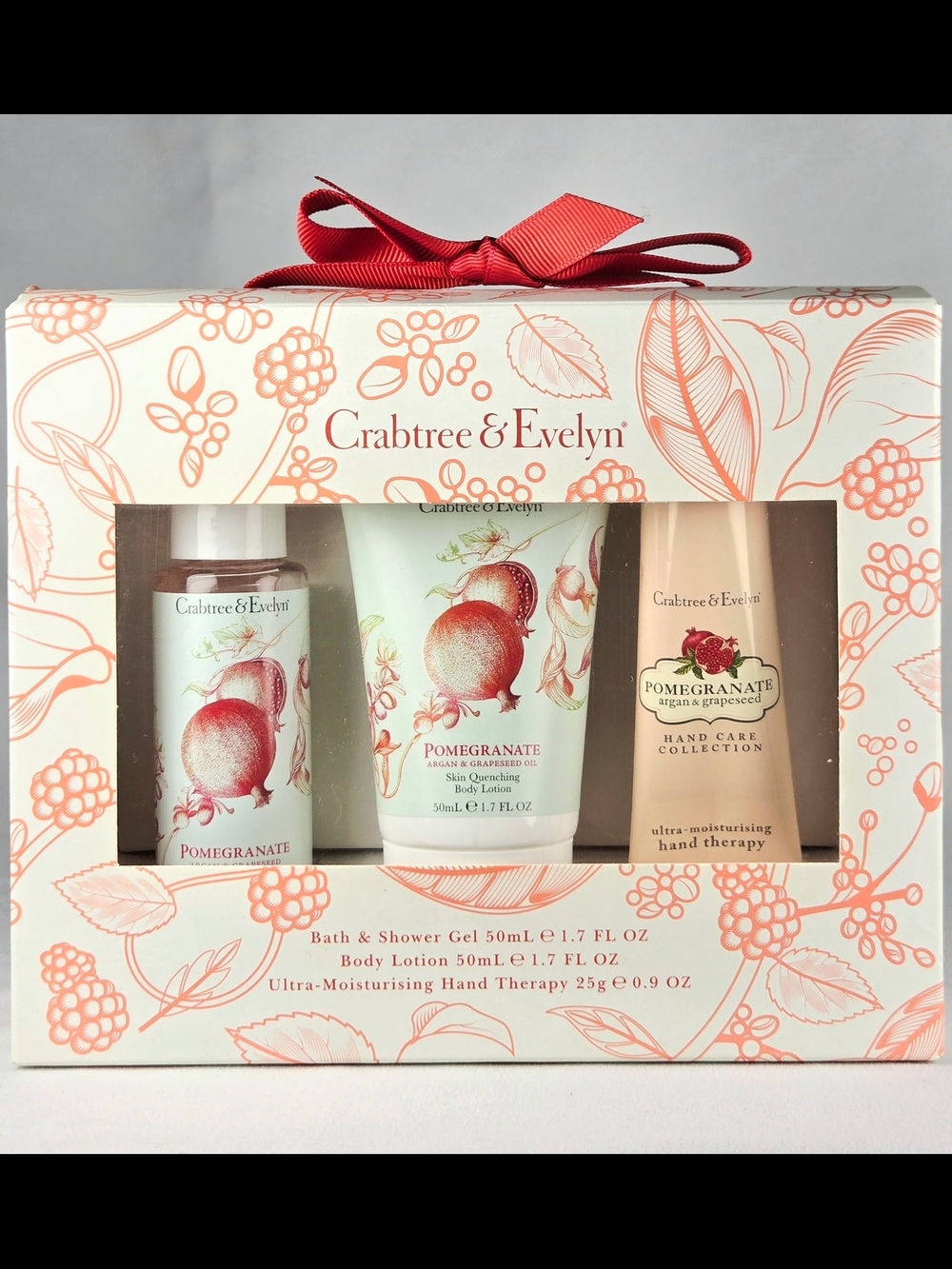 Crabtree & Evelyn Pomegranate Argan Grapeseed Gift Set